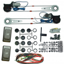 1 Satz SPAL elektrische Fensterheber (2 Türen) incl. 2x Schalter Typ 018 + Kabelsatz NEU für viele Fahrzeuge geeignet